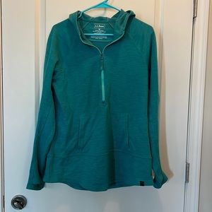LLBean Traverse 1/2 Zip Pullover Hoodie! Size M